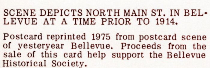 Bellevue - Vintage Postcard (newer photo)